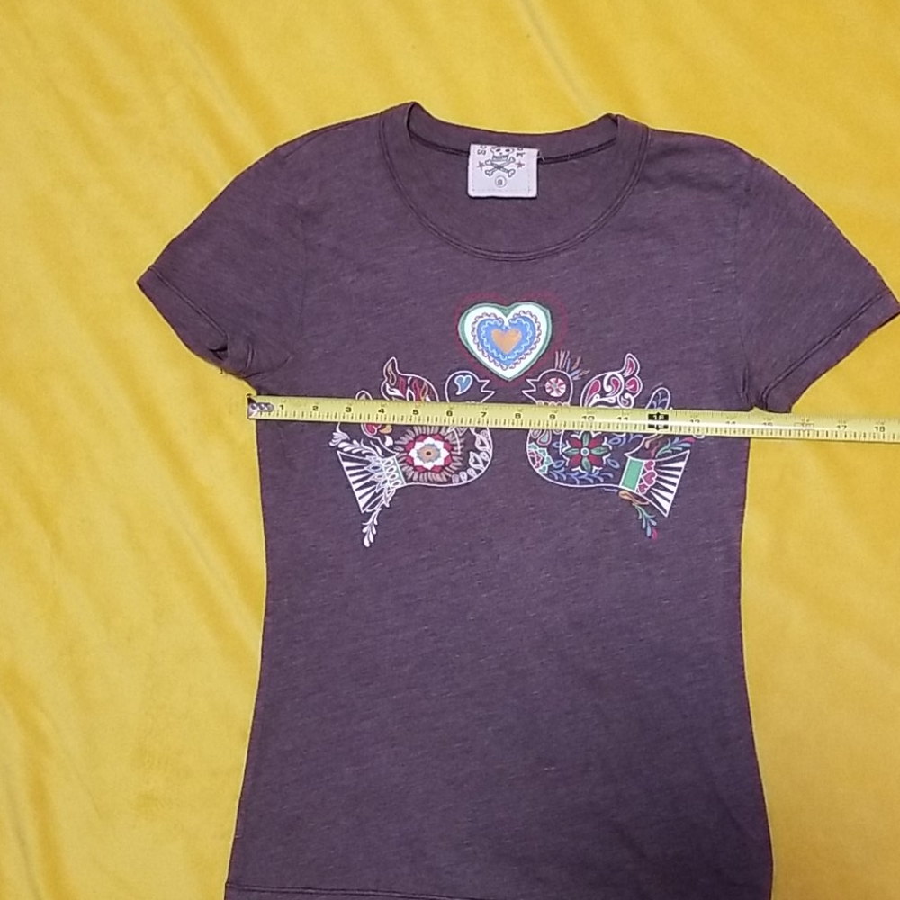 Scrapbook tee with birds - Picture 11 of 14